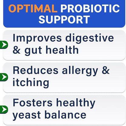 Bark&Spark Vet Strength Dog Probiotics Chews - 60 Billion CFU per jar - Digestive Enzymes for Dogs Gut Health - Chewable Supplement for Diarrhea, Gas, Constipation, Upset Stomach Relief (120 Ct)