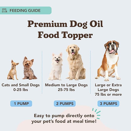 Natural Dog Company Omega 3 Fish Oil for Senior Dogs Supplement – Support Mobility, Skin, Coat, Heart & Brain, with Turmeric, Salmon & Fish Oil for Aging Dogs, Liquid Canine Supplement, 16oz