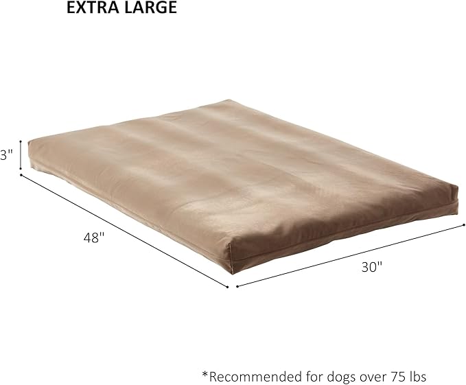 Happy Hounds Cooper Deluxe Reversible Crate Pad - Extra Large - Latte