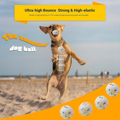LIEVUIKEN Dog Balls Toys for Aggressive Chewers, Indestructible Durable Bouncy Floating Balls for Dogs to Fetch, Durable Solid Rubber Ball for Training Dog