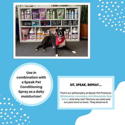 Speak Pet Products Natural Dog Shampoo, Hypoallergenic Unscented, 17oz