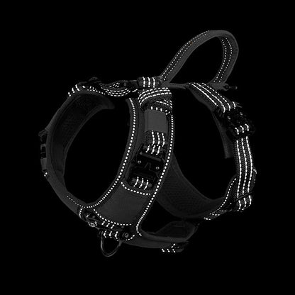 ICEFANG Dog Strap Harness with All-Metal Hardware,for Small Sized Dog,K9 Vest,Y-Shape Soft Padding,Adjustable Pet Harness,No-Pull Front Leash Clip (Small (Pack of 1), Grey)