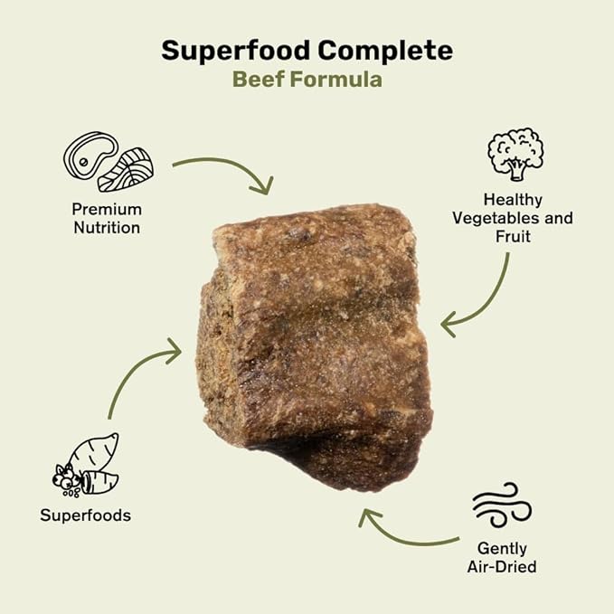 BADLANDS RANCH by Katherine Heigl – Superfood Complete Air-Dried Beef Dog Food – High Protein with Superfoods for Daily Wellness & Consistent Nutrition – 24 oz