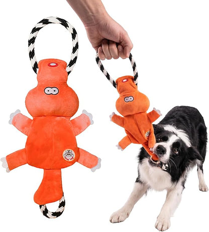 WUGO Tug of War Dog Toy - Interactive Tough Tug of War Toy with Rope Knotted Rope Puppy Toys to Keep Them Busy