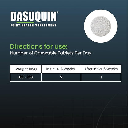 Nutramax Dasuquin for Large Dogs, Joint Health Supplement, Contains Glucosamine for Dogs, Plus Chondroitin, ASU, MSM and More, Supports Healthy Joints, Chewable Tablets, 84 Count