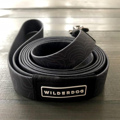 Wilderdog Waterproof Dog Leash - Repels Water & Dirt - Black