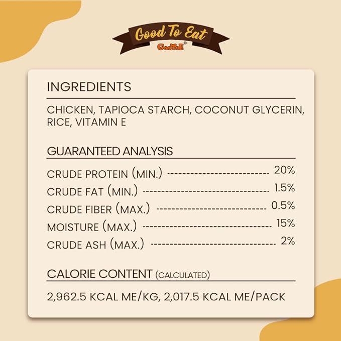 Gootoe Chicken Breast Wrapped Sticks 1.5lb, All Natural, Grain-Free, Low Fat, Premium Training Chews, Healthy & Easily Digestible