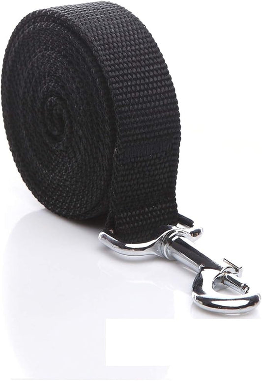 Nylon Dog Leash 12 Feet Long, Walking Training Dog Leashes for Medium Large Dogs(1" X 12 ft, Black)
