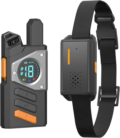 2-in-1 Dog Shock Collar with Remote Control and Automatic Bark Mode - Electric Training Smart Anti Barking Collars for Small Medium Large Dogs E-Collar (5-150Lbs) Waterproof