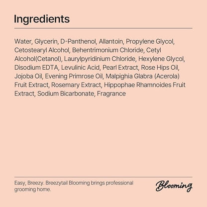 Breezytail Blooming Dog Leave-in Conditioner, Loved by Top Korean Groomers, Adds Volume and Shine – Easy Breezy, Signature Blooming Powdery Scent, Professional Care at Home (6.76 fl oz/200 ml)
