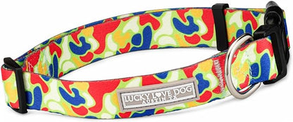 Lucky Love Dog - Adjustable Dog Collar with Easy Click Buckle for Small Dogs, Durable, & Comfortable for Male & Female Dogs, Pet Collar for Puppies & Adult Ones - Oscar, Small