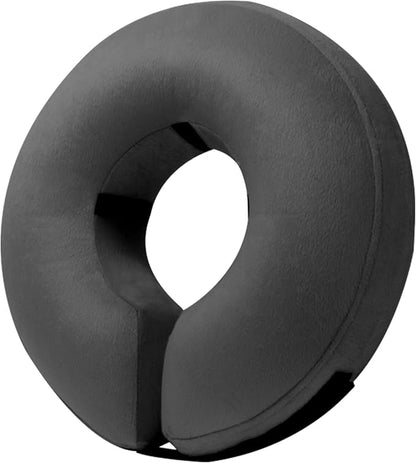 BENCMATE Inflatable Dog Cone Collar Alternative, Soft Dog Cone for Small Medium Large Dogs and Cats, Neck Recovery ECollar Donut Collar After Surgery (XLarge, Dark Grey)