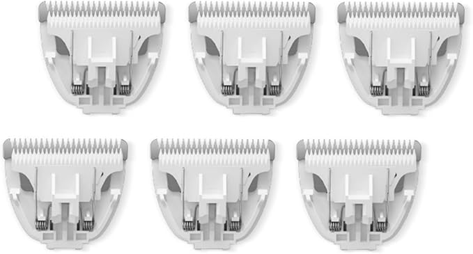 Tileon Washable Replacement Blades for Dog Clipper,Replacements Blades for Dogs and Cats Grooming Clippers,6 PCs of Replacement Blades Only