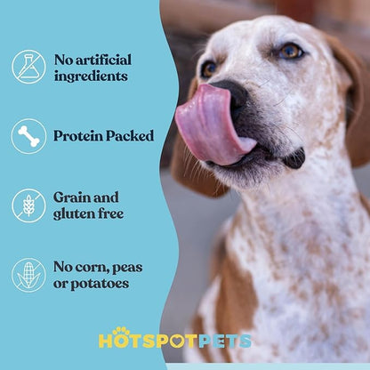 hotspot pets 20 Pack - 7 Inch USDA Certified Rawhide Dog Chews - from Grass Fed Brazilian Cows - Promotes Tooth Health and Good Behavior (20 Pack)