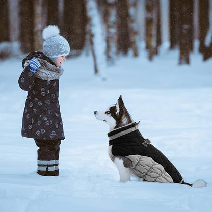 Lelepet Dog Coat Warm Dog Winter Coat Waterproof Dogs Jacket with Harness Built in Reflective Pet Fleece Vest Zip-Up Cold Weather Coats for Small Dogs Turtleneck & Windproof Coats Yorkie Black S