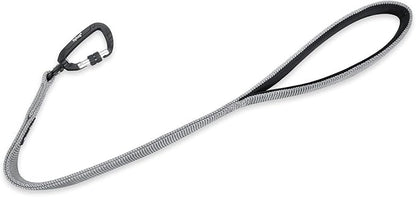 Hyhug Pets 24 Inches Heavy Duty Short Leash with Comfortable Handle and Lightweight Aviation Aluminium Clip Lead- for Large Medium Dogs Daily Walking and Training. (24 Inches, Sleet Gray)