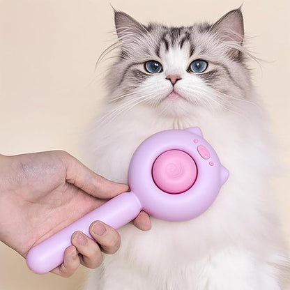 VIOJOJO Cat Brush Dog brushes with Release Button for Shedding Grooming, fit for Long or Medium Haired Cats, Lightweight Skin Friendly Pet Brush Hair Removal Comb Brushes for Kitten
