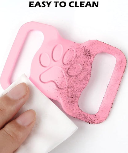 Dynmeow Dog Cat Collar Holder Compatible with Airtag, Anti-Lost Silcione Holder for 1.2 and 1.5 inch Wide Collar, Pink, L(1 Pack)