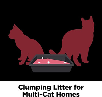 ARM & Hammer Clump & Seal Platinum Cat Litter, Multi-Cat, 14-Day Odor Control, Rock-Hard Clumps, 37 lbs – Powerful Odor Eliminator with Baking Soda