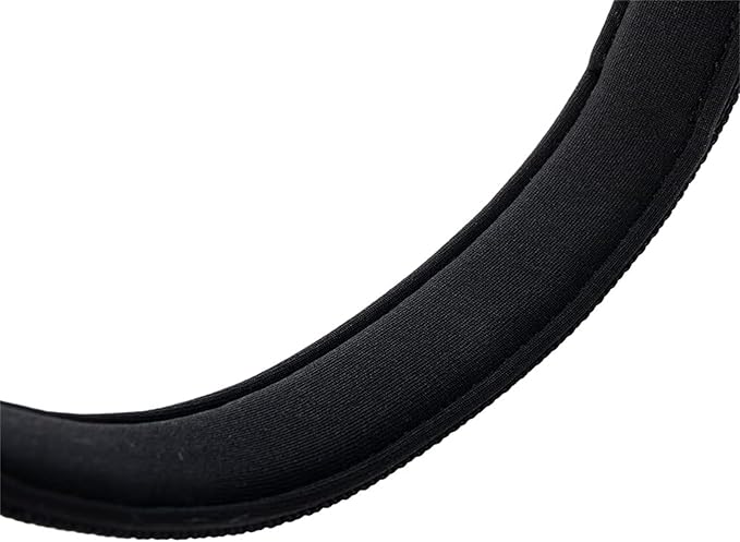 EXCELLENT ELITE SPANKER Reflective Dog Collar Classic Soft Padded Breathable Nylon Adjustable Pet Collar with Quick Release Buckle for Boy Girl Male Female Puppies Small Medium Large Dogs(Black-S)