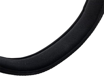 EXCELLENT ELITE SPANKER Reflective Dog Collar Classic Soft Padded Breathable Nylon Adjustable Pet Collar with Quick Release Buckle for Boy Girl Male Female Puppies Small Medium Large Dogs(Black-S)