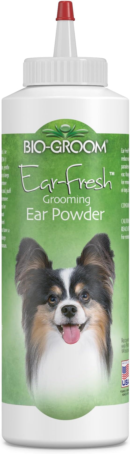 Bio-Groom Ear-Fresh Dog Grooming Ear Powder - Cleaning and Grooming Products for Cats & Dogs, Pet Bathing Supplies, Puppy Wash, Cruelty-Free, Made in USA, Powder for Animals - 85 g 1-Pack