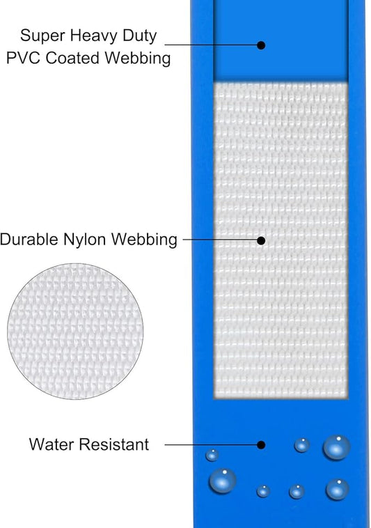 Wolfone 40ft Blue Long Leash - Waterproof Training Dog Leash for Recall, Swimming, Camping, Beach, Hunting, Walking
