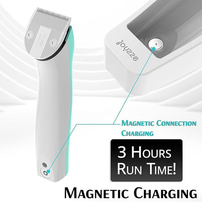 JOYZZE Hornet Mini Trimmer - Compact and Portable Pet Trimming Clippers for Grooming - Low Noise, Rechargeable Cordless Dog Hair Grooming Clippers - Teal