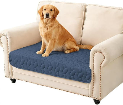 Ameritex Waterproof Pet Bed Cover Anti-Slip Dog Bed Blanket for Sofa and Furniture Waterproof New Pattern Design (Navyblue, 30x53 Inch (Pack of 1))