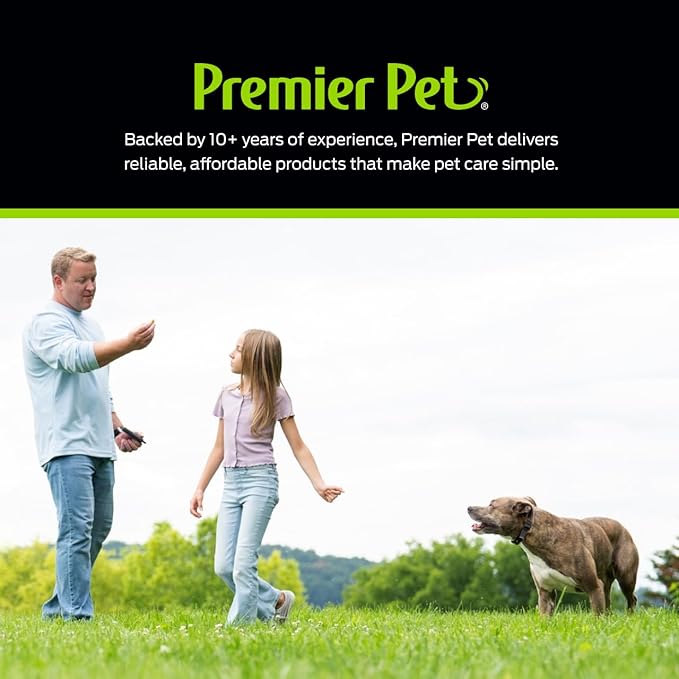 Premier Pet Dog Bark Collar- Waterproof - Rechargeable Digital Bark Collar Anti Barking Collar with 5 Adjustable Sensitivity Levels Dogs