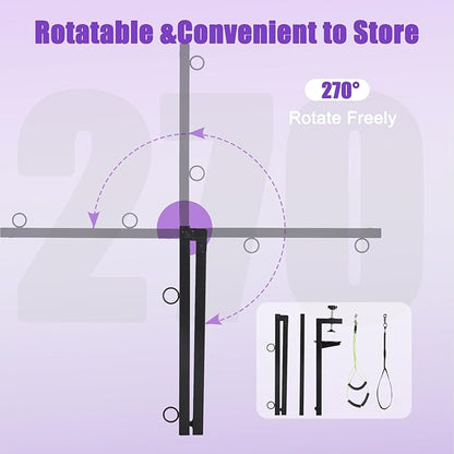Dog Grooming Supplies and Grooming Harness Home Kit - Dog Grooming Table Arm with Hammock Sling Pet Hanging Holder for Grooming Arm, and Small Pet Grooming Nail Trimming