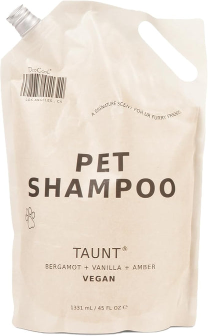 DedCool Pet Shampoo Refill | 01 Taunt Scent | Hypoallergenic, Tear-Free Dog & Cat Wash for Sensitive Skin, Dryness & Itch Relief | Vegan, Non-Toxic, Deodorizing Cleanser | 45oz