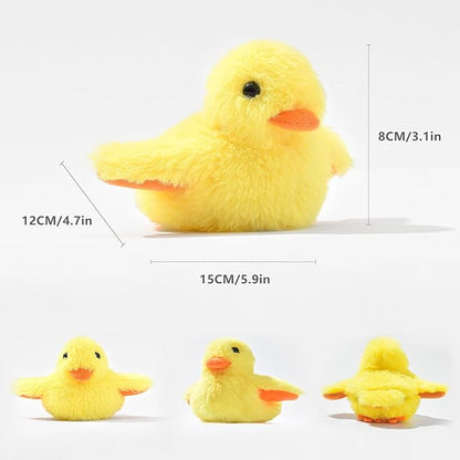 Cat Catnip Toys Beating Wings Duck Rechargeable, Lifelike Quack Chirping,Touch Activated Kitten Toy Interactive Cat