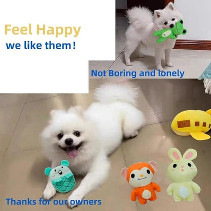 30 Pcs Dog Squeaky Toys, Cute Plush Small Dog Toys with Squeakers,Interactive Puppy Chew Toys for Small Medium Dogs Teething