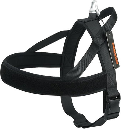 EXCELLENT ELITE SPANKER No Pull Dog Harness Padded Military Patrol Vest Adjustable Nylon Small Service Walking Dog Harness with Handle for Training Running(BLK-L)