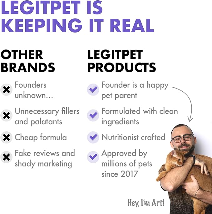 LEGITPET Hemp Hip & Joint Supplement for Dogs Soft Chews Made in USA Functional Glucosamine for Dogs Chondroitin MSM Turmeric Hemp Seed Oil Natural Pain Relief Mobility Advanced Joint 30 Treats