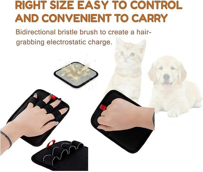Pet Hair Removal Glove, Reusable Pet Hair Removal Tool Snug 4-Finger Fit Breathable – Magic Grooming Brush for Cats & Dogs, Electrostatic Pet Hair Remover for Laundry, Carpet, Couch & Curtains