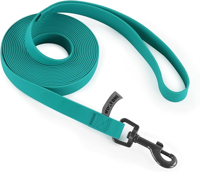 Wolfone 5ft Viridian Green Long Leash - Waterproof Training Dog Leash for Recall, Swimming, Camping, Beach, Hunting, Walking