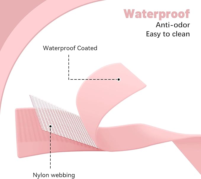 Waterproof Rubber Dog Collar, Odor-Resistant and Easy to Clean, Ideal for Daily Walks, Rainy Days, Swimming and Hiking, Fits Small Medium and Large Dogs