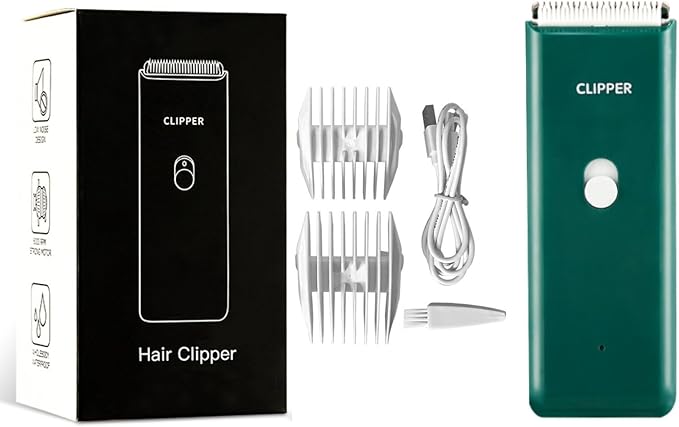Tileon Dog Clippers,Quiet Washable USB Rechargeable Cordless Dog Grooming Kit,Electric Pets Hair Trimmers Shaver Shears for Dogs and Cats Green