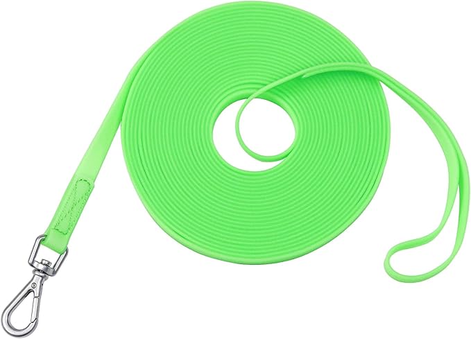 Waterproof Dog Training Leash 50FT 30FT 15FT 10FT 5FT Heavy Duty Recall Long Lead for Large Medium Small Dogs