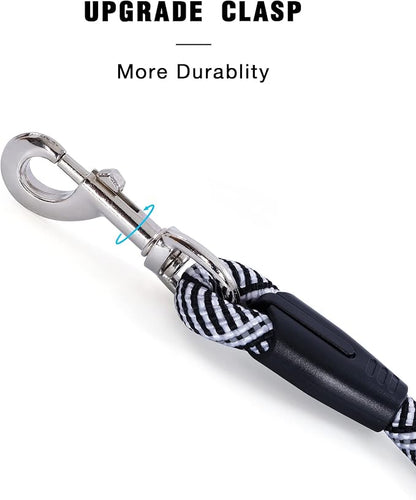 Long Dog Leash with Reflective Threads 15FT 20FT 30FT 50FT,Heavy Duty Bungee Dog Leashes for Small Medium Large Dogs,Shock Absorbing Training Leash for Walking,Hunting,Camping&Yard