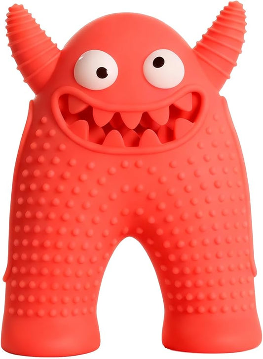 LOS ANDES Squeaky Dog Toys for Medium Small Dogs, Cute Monster Pet Toy, Silicone Toy with Interactive Squeaker to Kill Boring Time