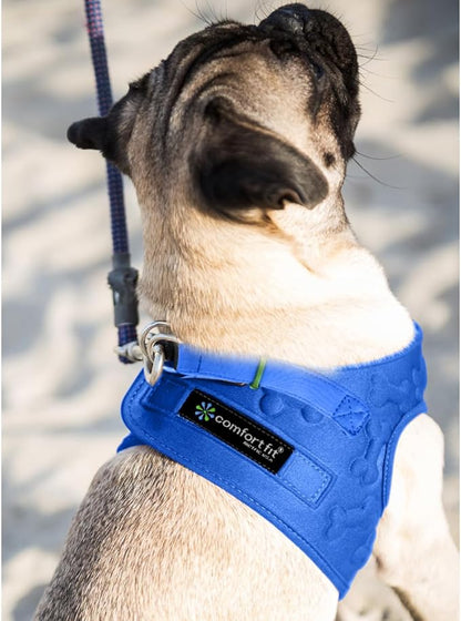 Comfort Fit Dog Harness Small Medium Sized Dogs No Pull Step in Dog Harness with Adjustable Buckles Soft Padded Easy Control Vest Harness Training Walking Running Extra Comfort Inside Velvet Plush