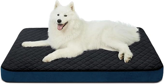 JoicyCo Large Dog Bed, Orthopedic Foam Big Dog Bed Mattress, 40 Inches Joint Relief Pet Sleeping Beds, Non Slip Bottom with Removable Washable Cover, Dark Grey