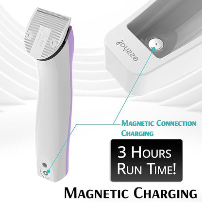 JOYZZE Hornet Mini Purple - Compact and Portable Pet Trimming Dog Clippers with Sharp Blades for Precise Trims, Ideal for Grooming on-the-go
