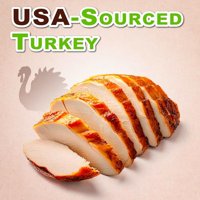 A Freschi srl Natural Turkey Treats, USA-Sourced Trukey, All-Natural, Hypoallergenic, Low-Fat, Healthy & Easily Digestible, Puppy & Training Snack, Mini Bars 6 oz