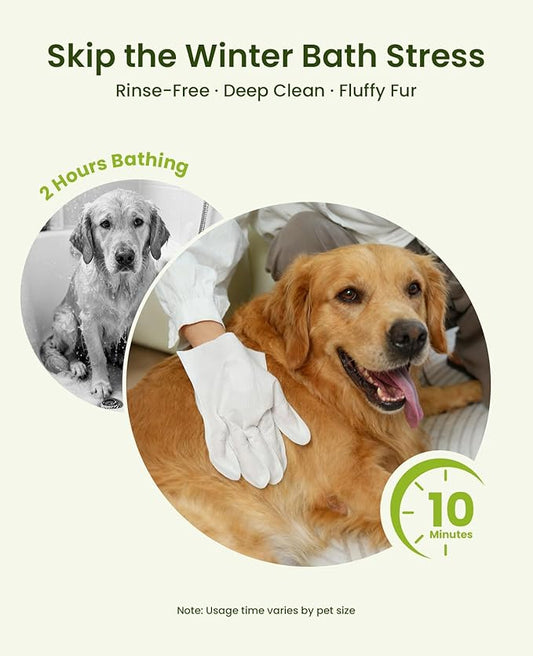 36PCS Hypoallergenic Pet Glove Wipes for Dogs & Cats - Quick Clean & Deodorizing Between Baths & Travel | Dog Washing Wipes for Fur, Butt, Paws, Eyes & Ears |Cat Cleaning Gloves for Grooming & Bathing
