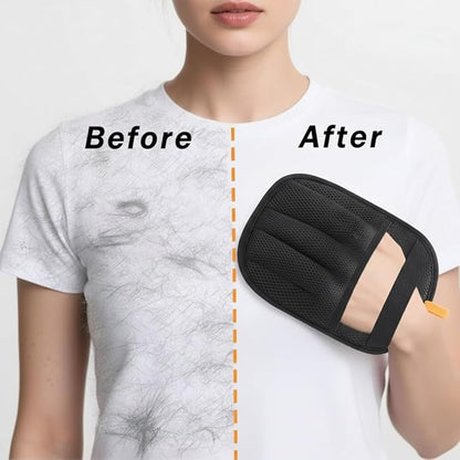 Magic Pet Hair Removal Glove – Newly Upgraded Five-Finger Reusable Electrostatic Grooming Gloves for Dogs & Cats, Best Pet Hair Remover for Furniture, Couch, Carpet, Clothes & Car (1 PCS)