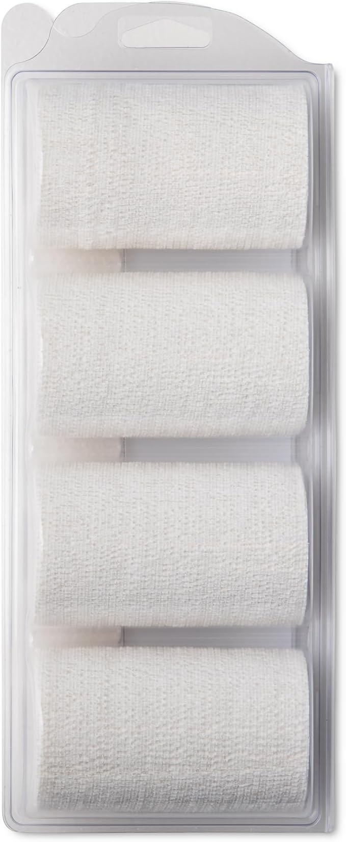 PowerFlex Equine – Extra Strong Self-Adhering Bandage Wrap – Wound Care, Compression & Support Bandage for Horses, Cows & Dogs – White, 4 inch, 4 Rolls (Resealable Case)